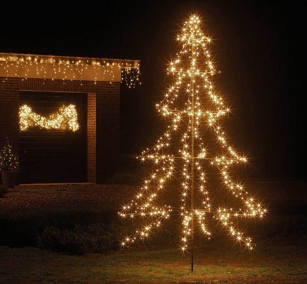 LED Metall Tannenbaum Weihnachtsbaum Lichterbaum Weihnachtsdeko