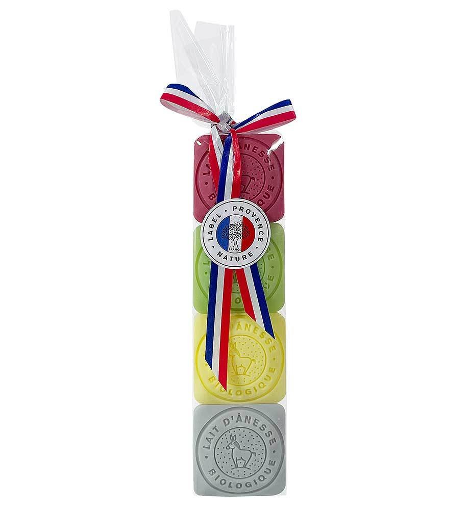 4 Verschiedene Provence Gäste-Seifen Olivenöl Duftseifen 30g Geschenkset