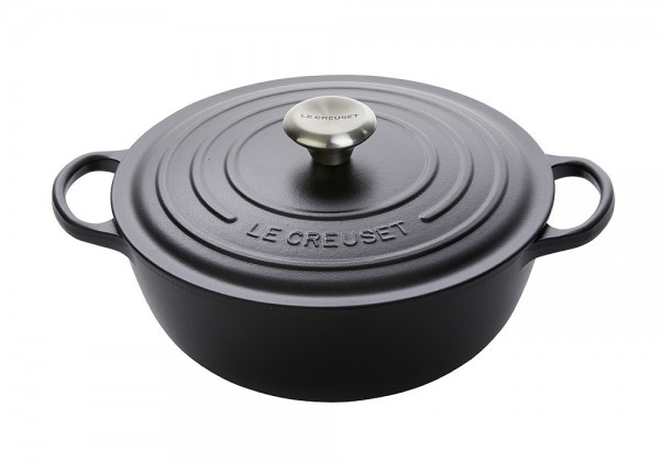 Le Creuset La Marmite Signature Familientopf Gusseisen Schwarz 32cm