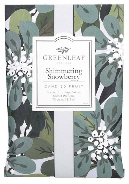 Greenleaf Duft Sachet - Shimmering Snowberry - Weihnachtsduft Duftsäckchen Large