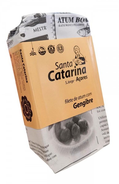 Santa Catarina Thunfischfilets in Olivenöl mit Ingwer von den Azoren - Dose 120g
