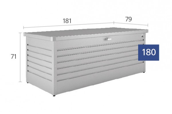 Biohort Freizeitbox 180 Aufbewahrungsbox 181x79x71cm Dunkelgrau-Metallic
