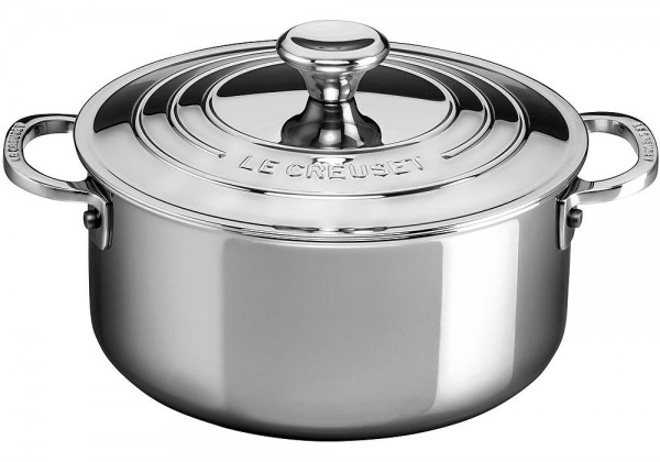 Le Creuset Bratentopf 3-Ply PLUS Edelstahl 24cm