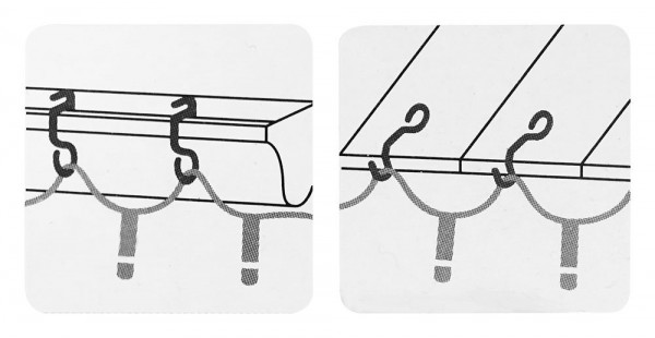 24 Haken zum Aufhängen Lichterkette an Dachrinne Lichtschlauch Befestigung