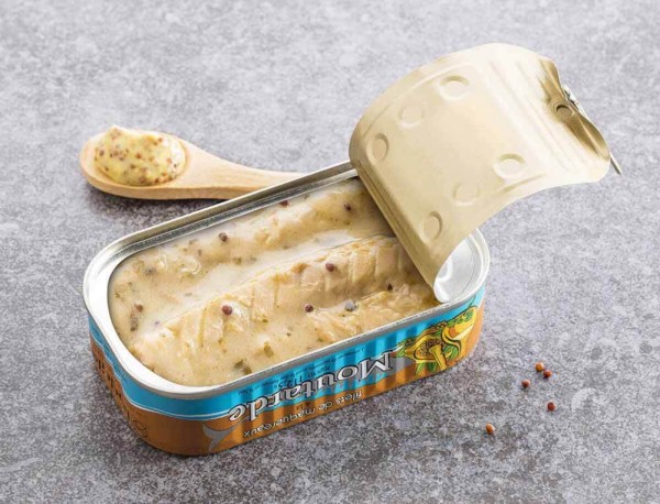 la belle-iloise Makrelenfilets in Senfsauce - Dose 112,5 g