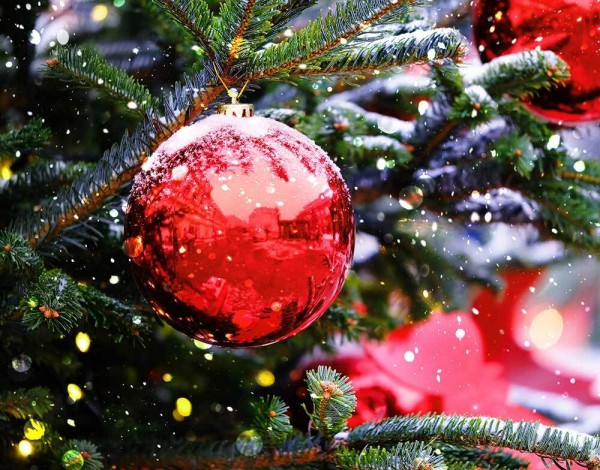 12 x Große Weihnachtskugel 20 cm Rot Wetterfeste XL Christbaumkugel Außen Innen