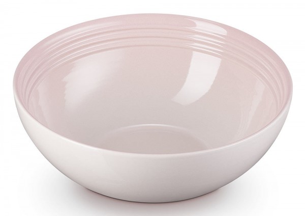 Le Creuset Salatschüssel Steinzeug Shell Pink 24cm