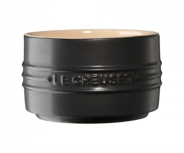 Le Creuset Stapelbares Förmchen Schwarz glänzend 8cm