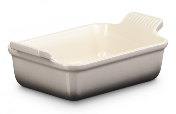 Le Creuset Auflaufform Tradition Steinzeug Flint Grau