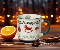 Weihnachtstasse Tasse Weihnachten Schaukelpferd Winter-Kaffeetasse Glühweintasse Weihnachtstasse Tasse Weihnachten Schaukelpferd Winter-Kaffeetasse Glühweintasse
