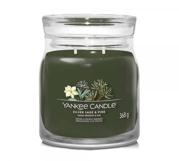 Yankee Candle Duftkerze Signature Silver Sage & Pine 368 g