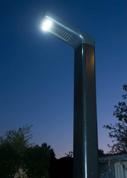 Ubbink Solar Gartendusche SOLARIS PREMIUM LED Solardusche mit Beleuchtung Außendusche