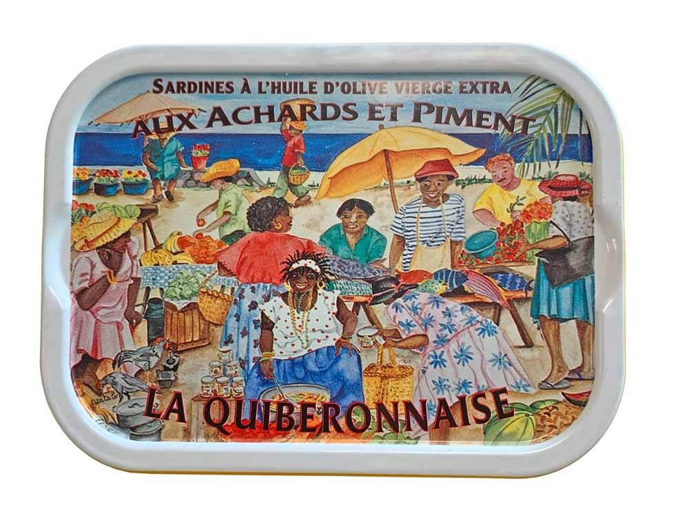La Quiberonnaise Jahrgangssardinen 2023 in kreolischer Marinade - Dose 115g