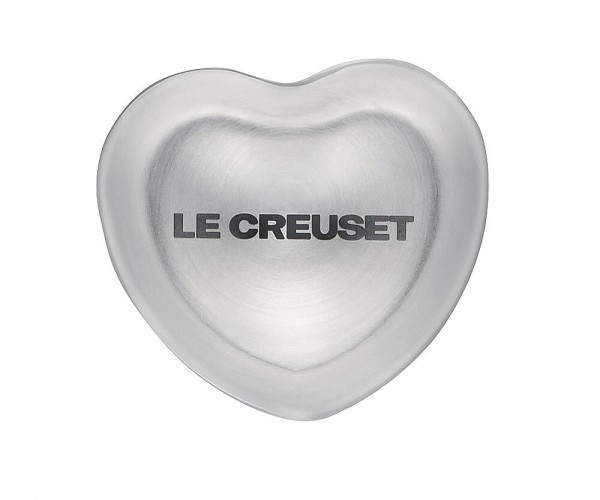 Le Creuset Herzknauf Deckelknopf Herzform Edelstahl