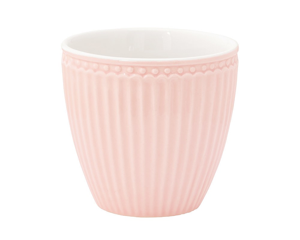 Greengate Latte Cup Alice Pale Pink Tasse Steingut Rosa