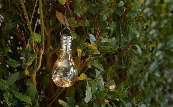 4 Stück Solar Glühbirne für Garten LED Klar Partyleuchten für Pavillon Partydeko