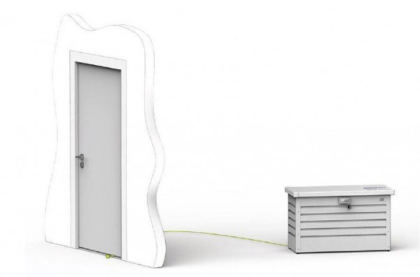 Biohort Paket-Box Ablagebox Quarzgrau-Metallic