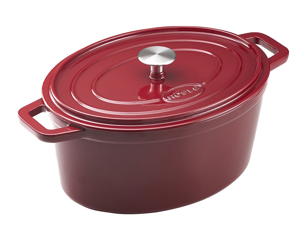 Rösle Bräter Oval Grand Cuisine Rot Gusseisen Emailliert 31x23cm Rösle Bräter Oval Grand Cuisine Rot Gusseisen Emailliert 31x23cm
