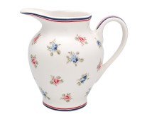 Greengate Milchkännchen Hailey White Steingut Weiß Blumen Greengate Milchkännchen Hailey White Steingut Weiß Blumen