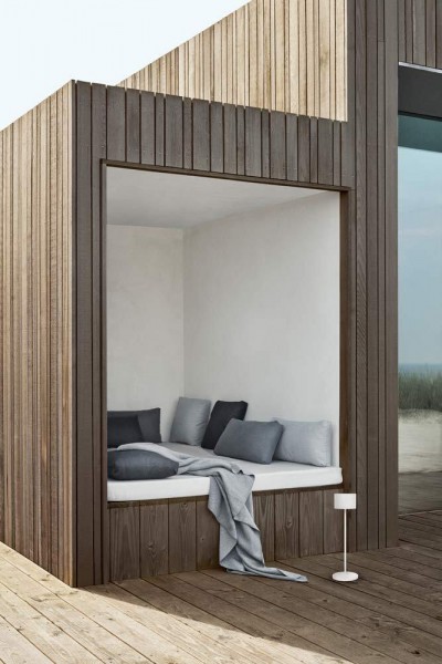 blomus Tischleuchte FAROL kabellos dimmbar LED Akku Outdoor white weiß