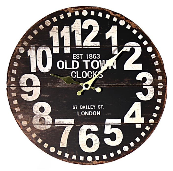 Wanduhr - Old Town Clocks London - Nostalgie Antik-Stil 28cm