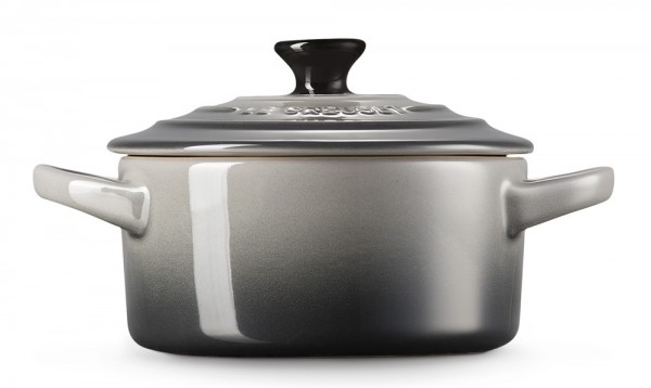 Le Creuset Mini Cocotte Steinzeug Flint Grau 10X5cm