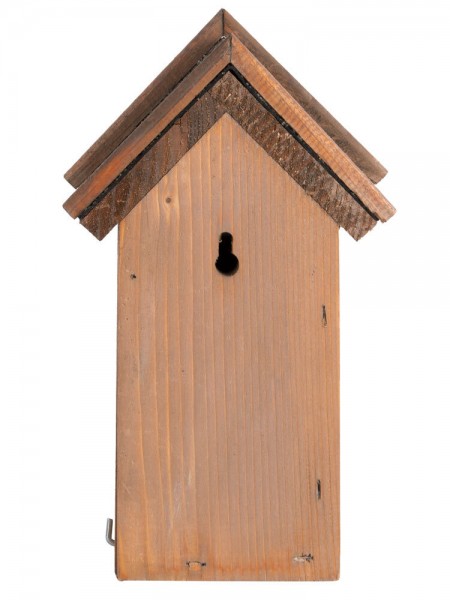 Vogelhaus für Zaunkönige Nistkasten Holz mit Bitumendach 23cm