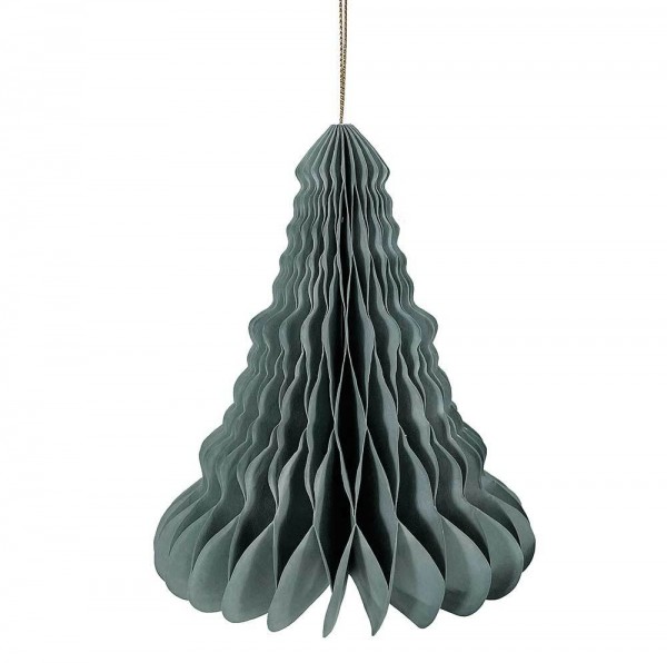 Christbaumschmuck Tannenbaum Papier Grau Christbaumanhänger Weihnachten