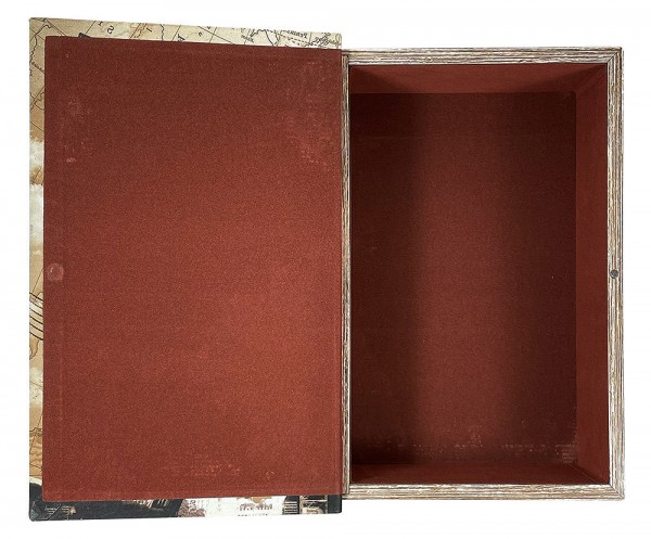 Hohles Buch Eiffelturm Paris Postkarte mit Geheimfach Vintage Buchversteck