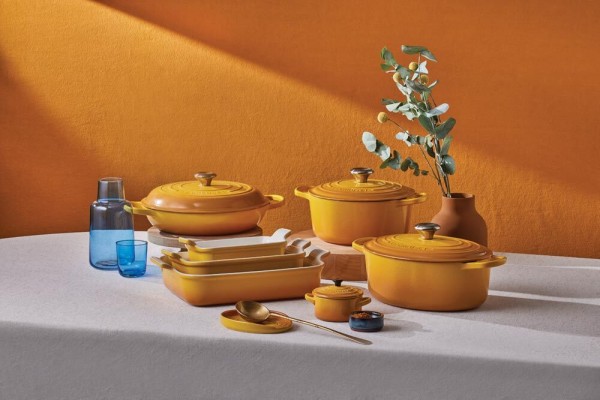 Le Creuset Bräter Signature Rund Gusseisen Nectar Gelb