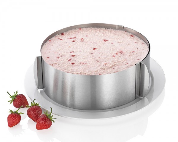 Küchenprofi Tortenring verstellbar Edelstahl 30cm