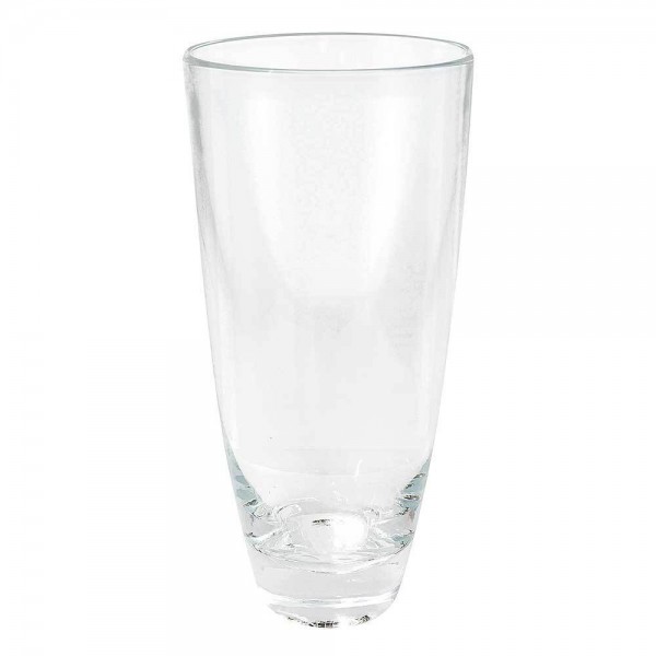 Leonardo Vase Glas Rund Klar 25 cm Eisboden Blumenvase