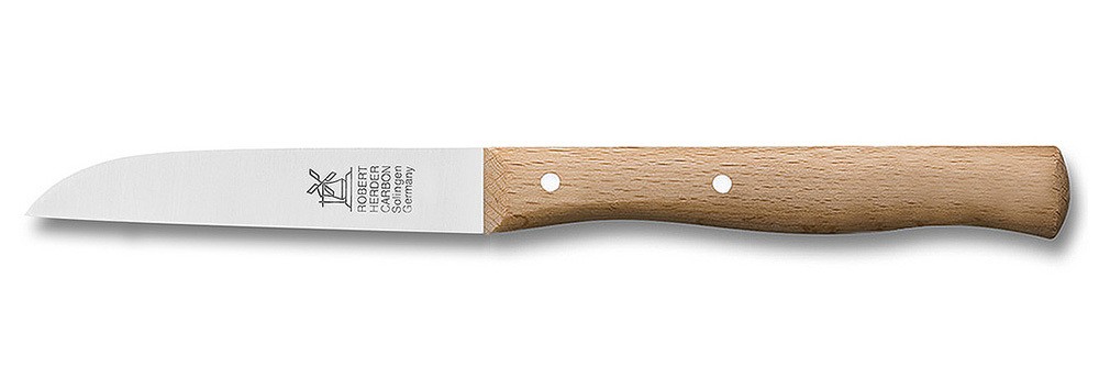 Windmühlenmesser Gemüsemesser Klassiker nicht-rostfrei Rotbuche 85mm Klingenlänge