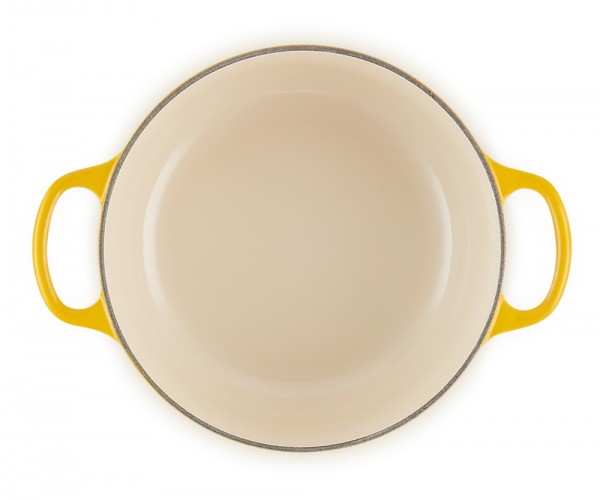 Le Creuset Bräter Signature Rund Gusseisen Nectar Gelb