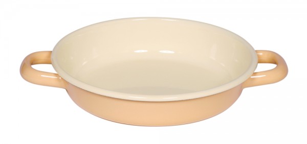 Riess Eierpfanne Servierpfanne Emaille Gelb 18cm