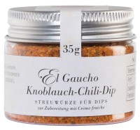 Gourmet Berner El Gaucho Knoblauch-Chili-Dip Gewürzmischung 35 g Gourmet Berner El Gaucho Knoblauch-Chili-Dip Gewürzmischung 35 g