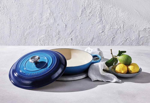 Le Creuset Gourmet-Profitopf Signature Gusseisen Azure Blau 30cm