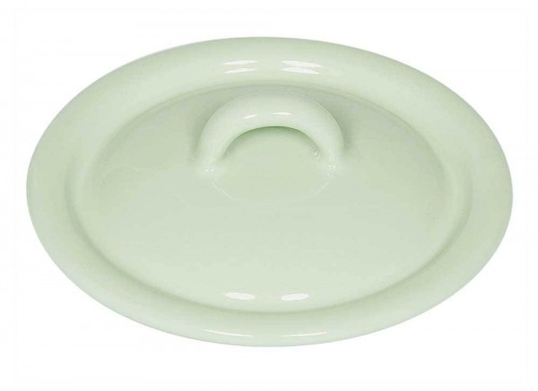 Riess Deckel Emaille Pastell Nilgrün 11cm