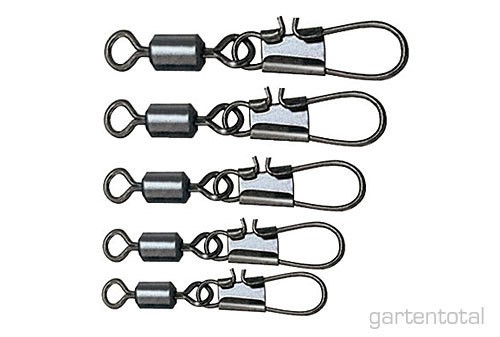 DAM Wirbel 10 kg Tragkraft Angelwirbel Stahl Brüniert