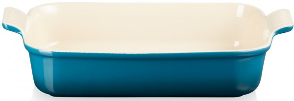 Le Creuset Auflaufform Tradition Steinzeug Deep Teal 32cm