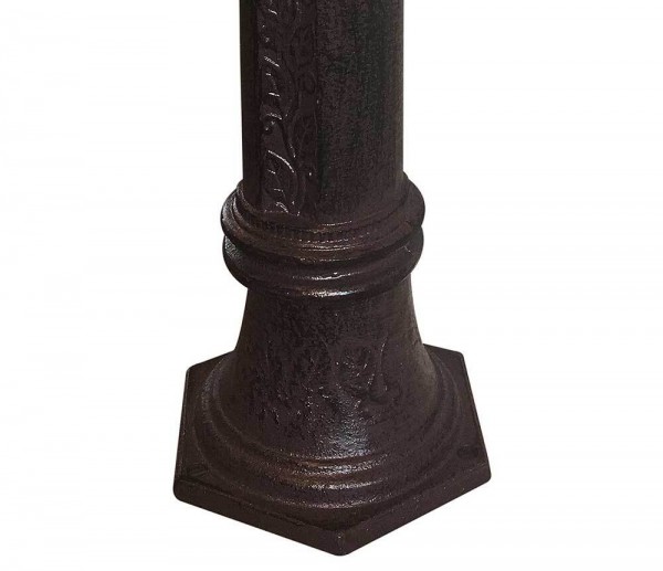 Wasserzapfsäule Wasserzapfstelle für Garten Standbrunnen Antik-Stil Braun 48cm
