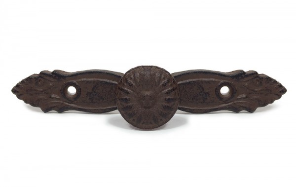 Schubladengriff Rustikal Griff Knauf Möbelgriff Gusseisen Antik-Braun 15,5cm