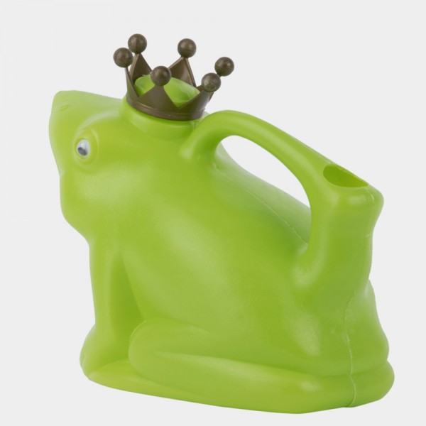 Gießkanne Froschkönig Frosch mit Krone Grün