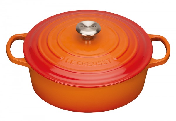 Le Creuset Gourmet-Bräter Signature Gusseisen Ofenrot 24cm