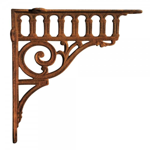 Regalträger Gründerzeit-Stil Eisen Rostig Regalhalter Regalwinkel Antik-Stil