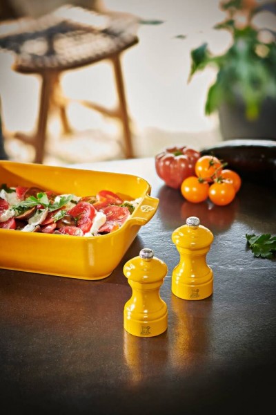 Peugeot Bistro Pfeffermühle Safrangelb Glanz 10cm