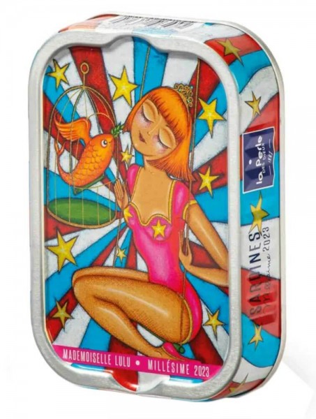 La Perle des Dieux Jahrgangssardinen Lulu 2023 in Olivenöl - Dose 115 g