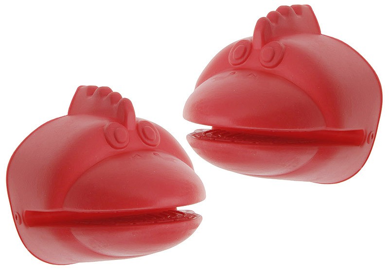 Verrückte Ofenhandschuhe Topflappen Silikon Huhn Rot |ZEITZONE Shop