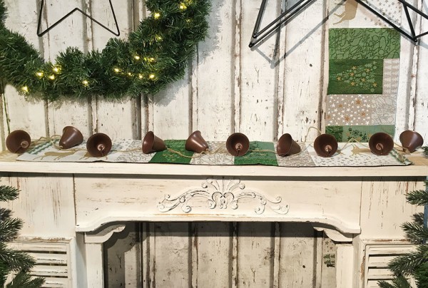 Weihnachtsgirlande Glöckchen Christbaum-Girlande Glocken Weihnachten Braun 100cm