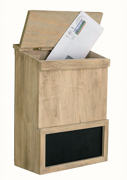 Rustikaler Briefkasten mit Tafel Holz Landhausstil Rustikaler Briefkasten mit Tafel Holz Landhausstil